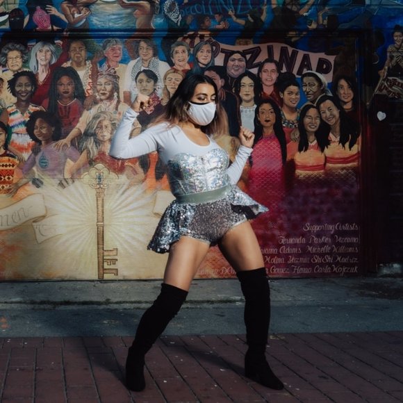 Sequins Skirt with Shorts - Picture 1 of 2